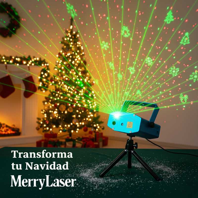 MerryLaser® Proyector Laser con Estilos Navideños
