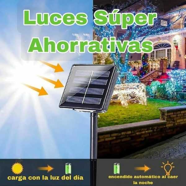 SolarGleam® Luces Navideñas con Energía Solar LED 10 Metros