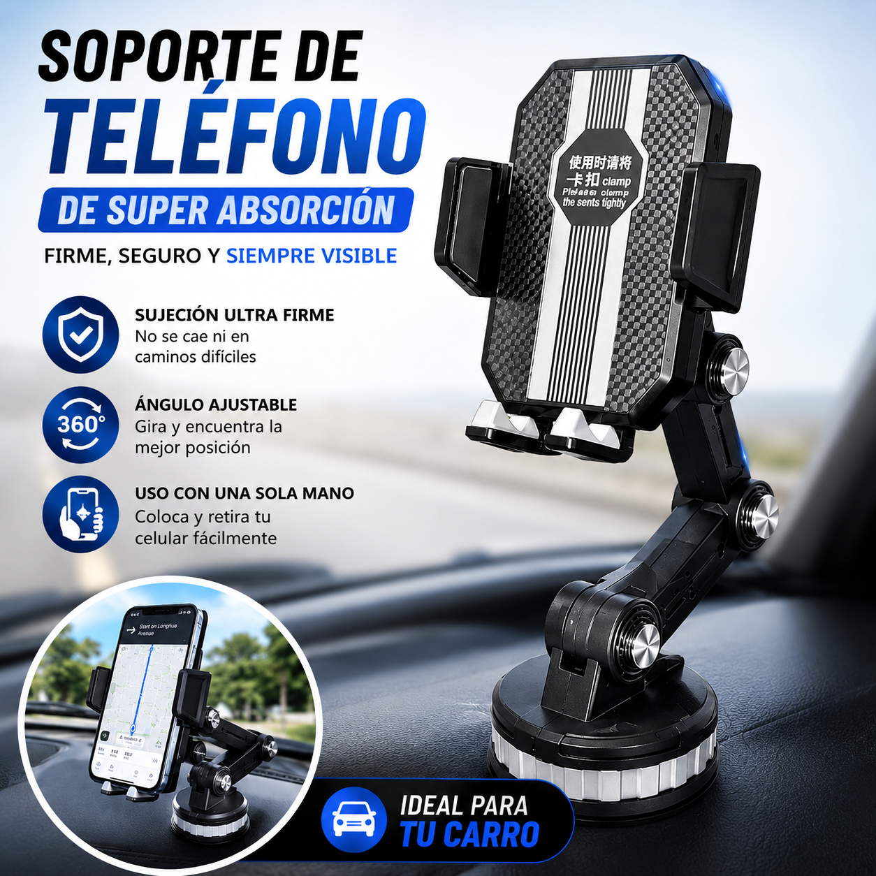 Soporte De Telefono De Super Absorcion