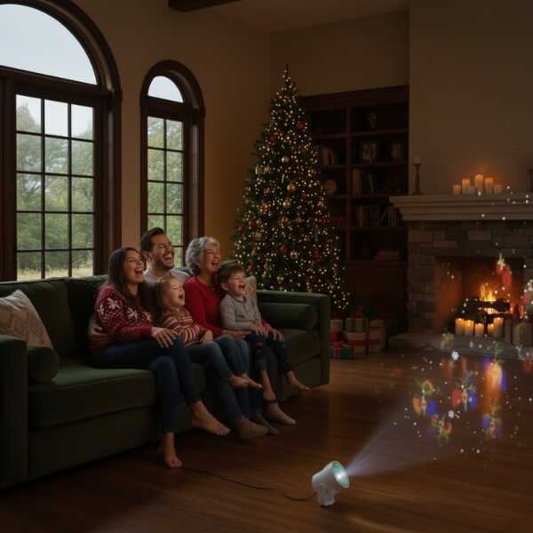 TwinkleWall® Proyector Eléctrico de Diseños Navideños