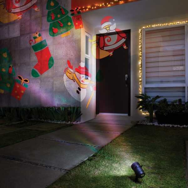 TwinkleWall® Proyector Eléctrico de Diseños Navideños