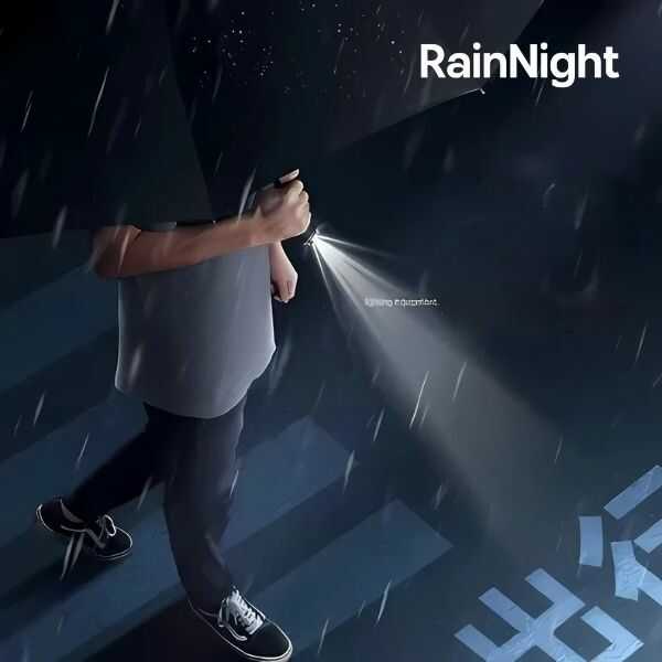 RainNight® Sombrilla Reforzada con Linterna Integrada