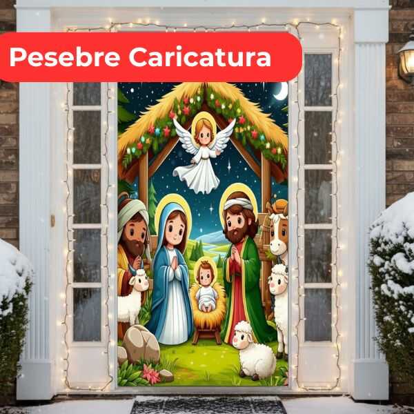Funda Elástica Navideña para Puertas