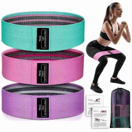 TonificaYa® Kit de 3 Bandas de Resistencia para Ejercicio