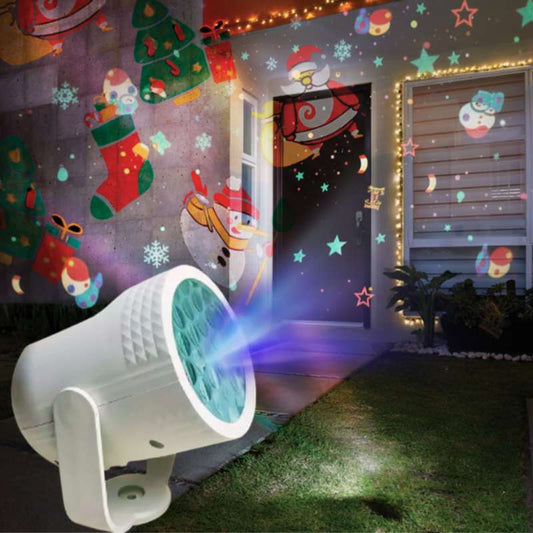 TwinkleWall® Proyector Eléctrico de Diseños Navideños