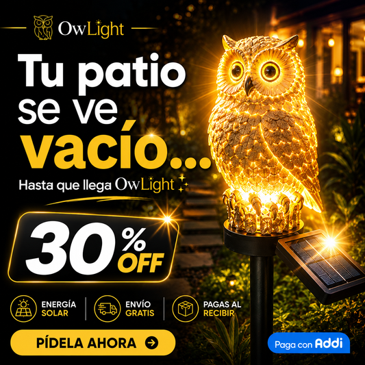 OwLight® Lampara Solar Decorativa Búho