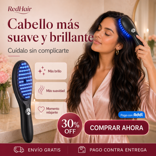 RedHair® Cepillo De Masaje Vaporizador Infrarrojo