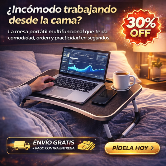 TableJourney® Mesa Portátil para Estudiar y Trabajar en Cualquier Lugar