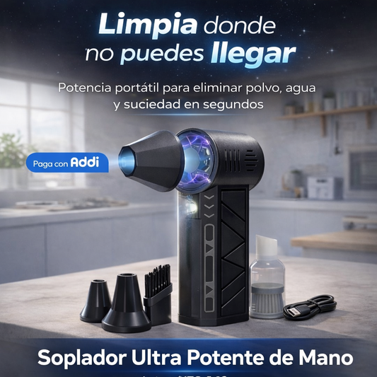 SuckAir® Sopladora Turbo Inalámbrica De Mano Recargable