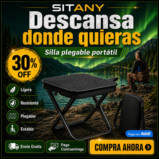 SitAny® Silla Plegable Portátil Viajera