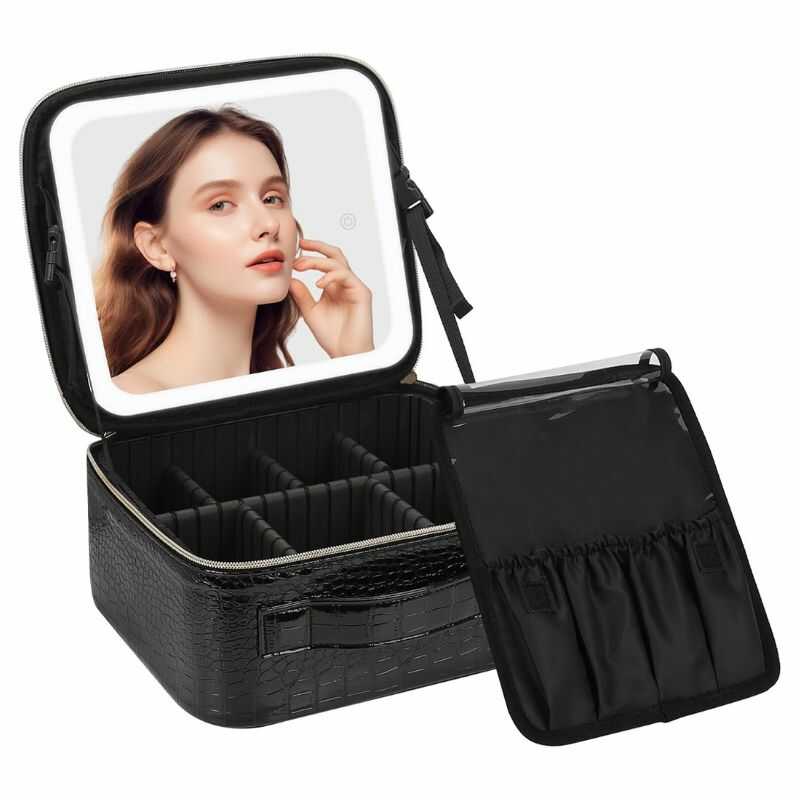 ShineBox® Cosmetiquera con Espejo y Luz Recargable