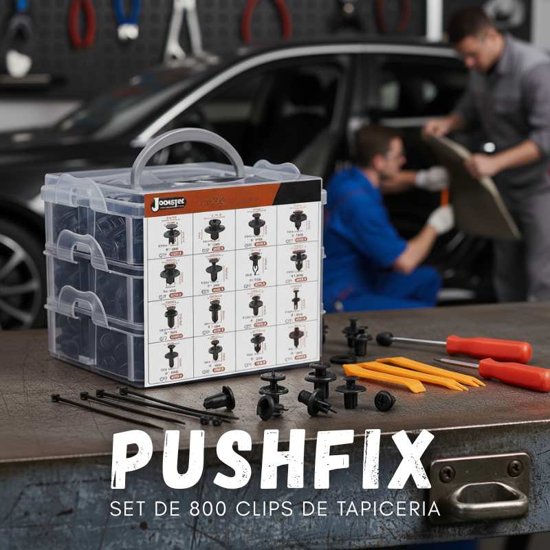 PushFix® Set de 800 Clips de Tapicería para Vehículos de Cualquier Marca