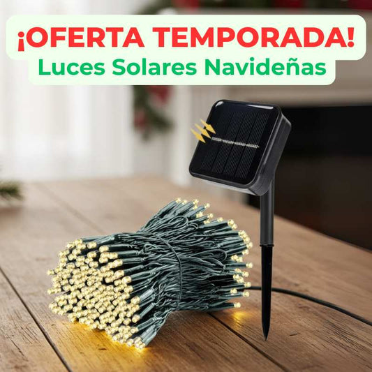 SolarGleam® Luces Navideñas con Energía Solar LED 10 Metros