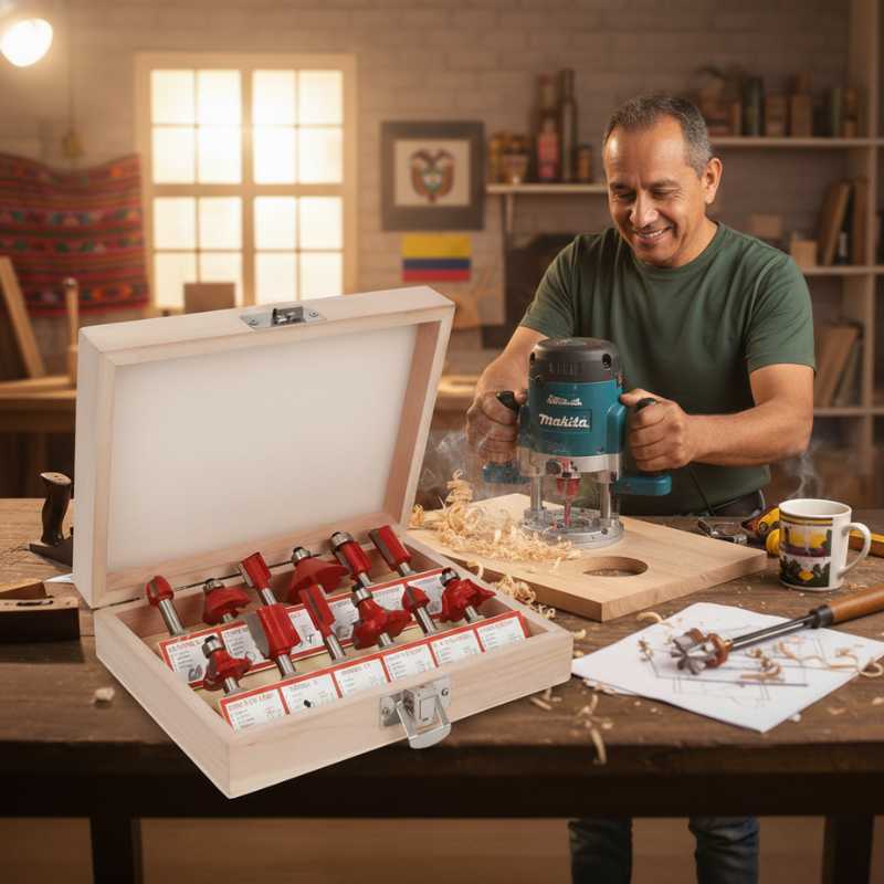ProRouter® Set de 12 Fresas para Madera