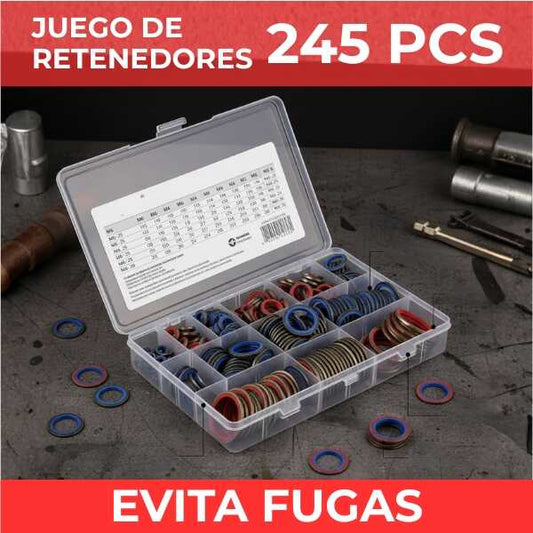 SellaMax® Set Retenedores para Automotriz y Maquinaria x 245 pzs