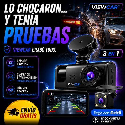 ViewCar® Cámara de Seguridad Auto 3 En 1