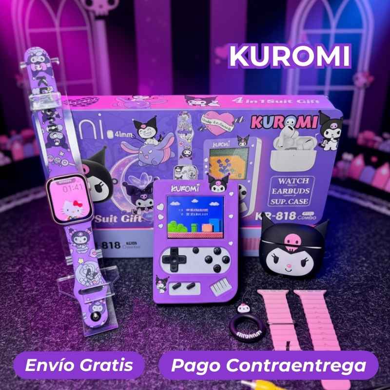 TechJoy® Combo Infantil 4 En 1 (Smartwatch+Audifonos Inalambricos+Consola Retro+Accesorios)