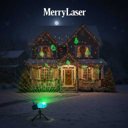 MerryLaser® Proyector Laser con Estilos Navideños
