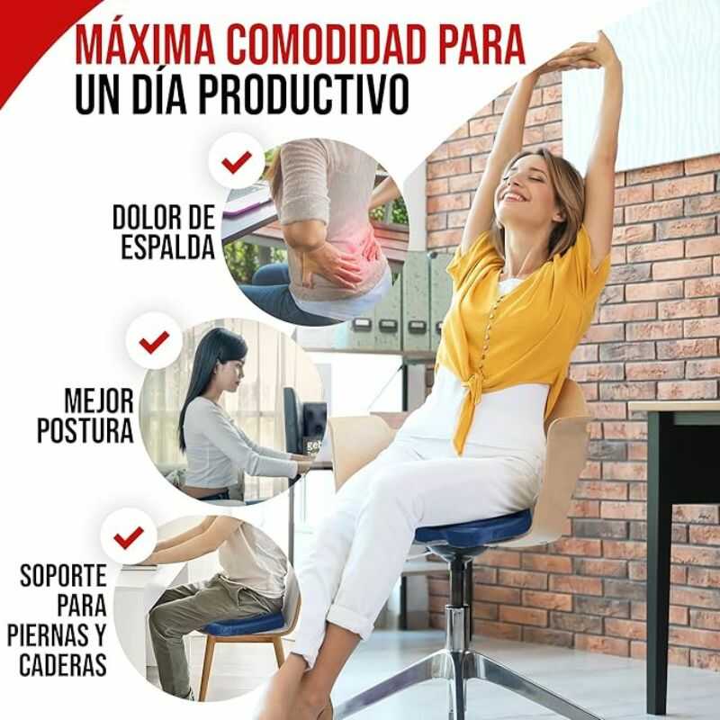 OrthoTherapy™ Kit Ortopédico Cojín de Coxis & Soporte Espaldar