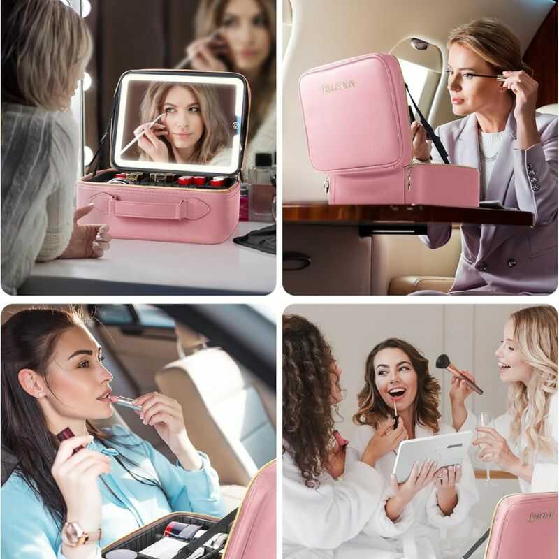 ShineBox® Cosmetiquera con Espejo y Luz Recargable