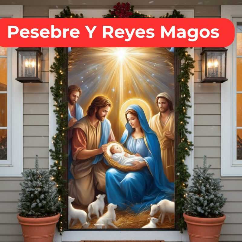 Funda Elástica Navideña para Puertas