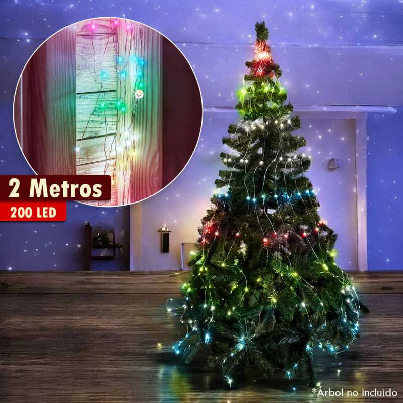 LumiThree® Luces Navideñas Microled en Cascada para Árbol