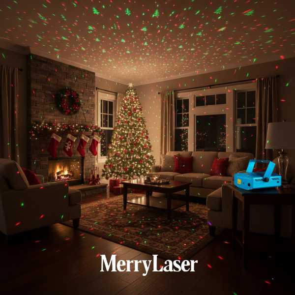 MerryLaser® Proyector Laser con Estilos Navideños