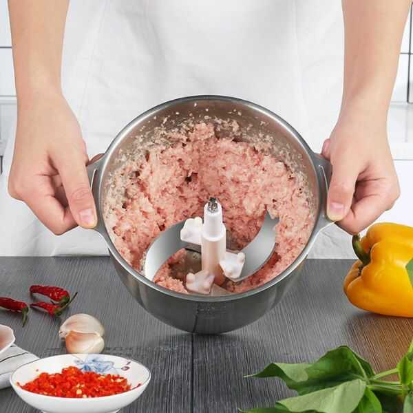 KüchenPro® Picadora Eléctrica Carnes, Verduras y Granos 4 en 1