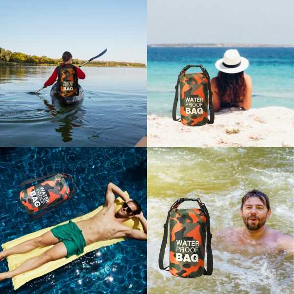 AquaGuard® Maleta Impermeable de 10 Litros con Efecto Airbag