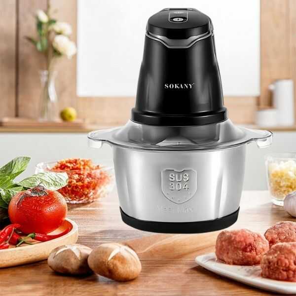 Original Sokany® Picadora Eléctrica Carnes, Verduras y Granos 4 en 1