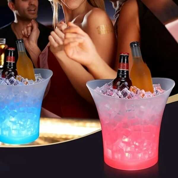 FiestaCold® Hielera Portátil Con Luces Led y Parlante Bluetooth