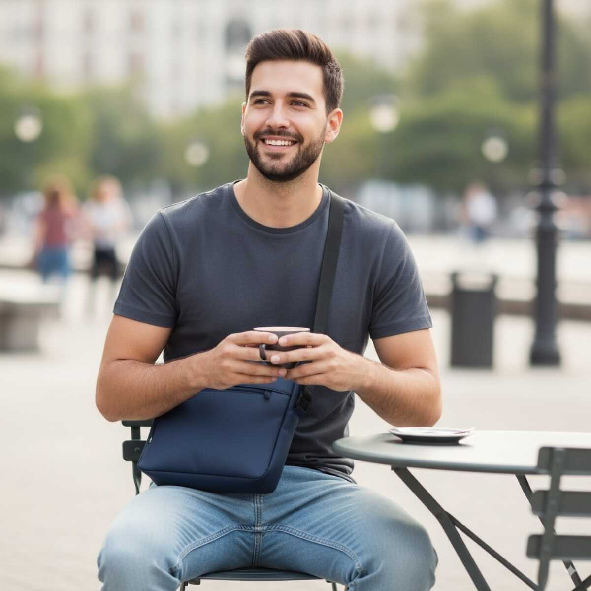 SmartGo® Pack de 3 Bolsos (Morral, Bolso de Hombro y Cartuchera)