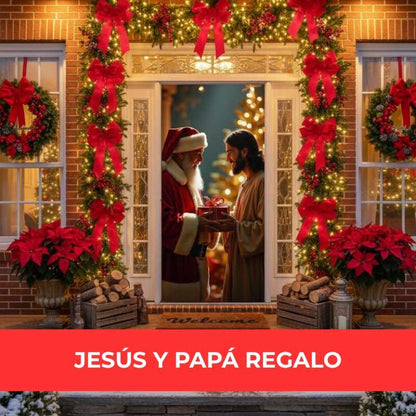 Funda Elástica Navideña para Puertas