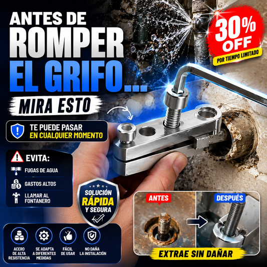 OuTube® Herramienta Extractora para Grifos Rotos, Tubos, Tornillos y Más