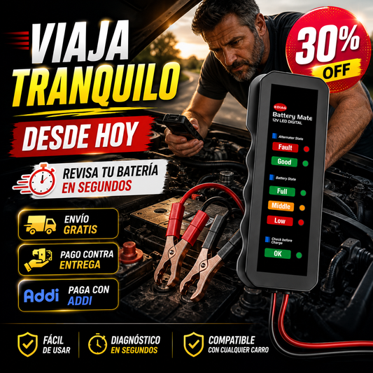 CheckBattery® Probador Digital de Baterías