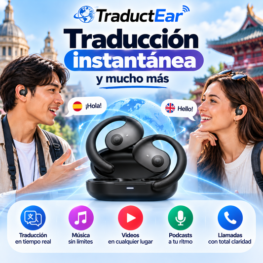 TraductEar® Audífonos Inalámbricos Traductores Instantáneo