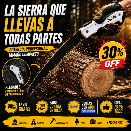 CutSaw® Sierra Plegable De Acero Manganeso-Grande