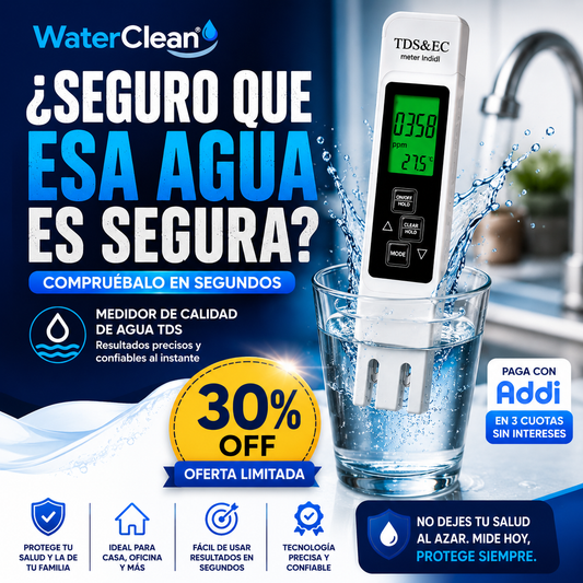 WaterClean® Medidor De Calidad Del Agua Tds