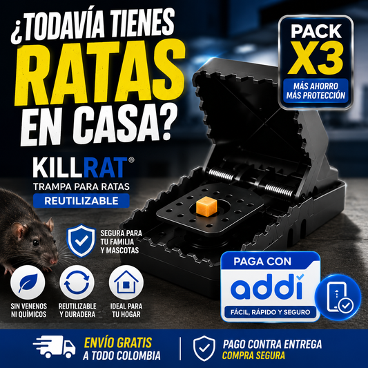 KillRat® Trampa de Ratón Tipo Cocodrilo