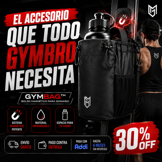 GymBag® Bolsa Portátil De Gimnasio Magnético Celular Y Botella
