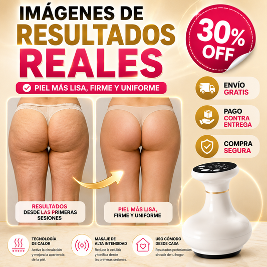 MassageLuxe® Masajeador Inteligente Ventosa Anticelulitis