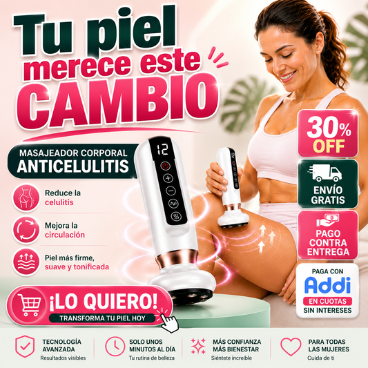 CeluNone® Masajeador Celulitis Redutor Ventosa Pro 3 en 1