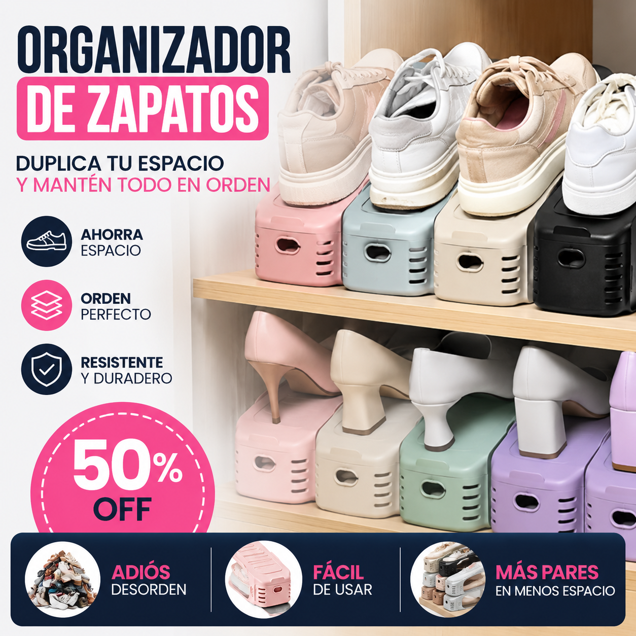 Organizador De Zapatos x10