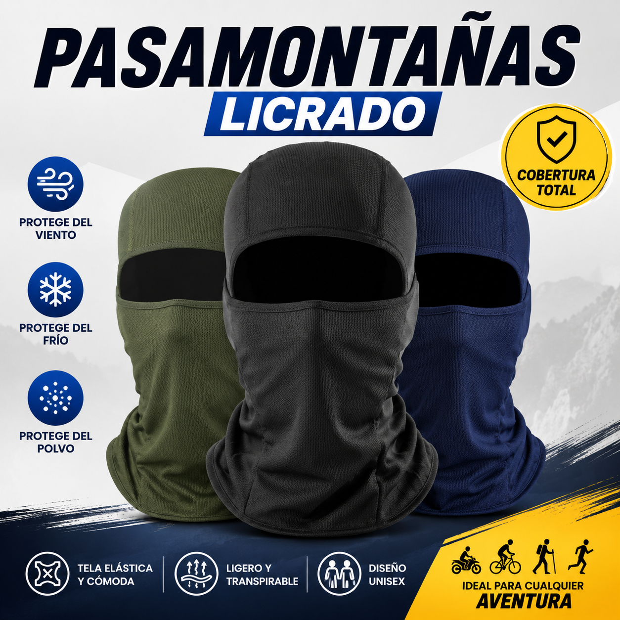 Pasamontañas Licrado Balaclava