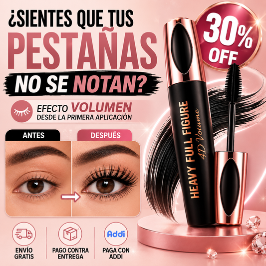 Heavy Full® Pestañina 4D Figure con Microfibras de Seda