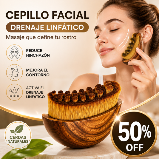 Cepillo facial drenaje linfatico contorn