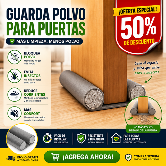 Guarda polvo para puertas
