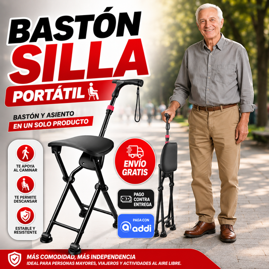 SitBase® Bastón Silla Portátil 2 en 1