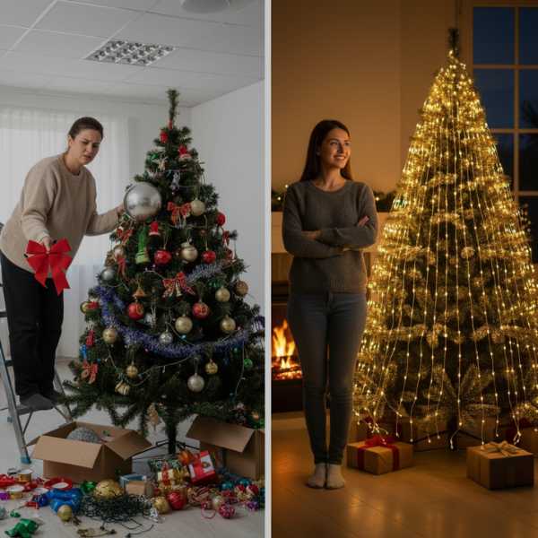 LumiThree® Luces Navideñas Microled en Cascada para Árbol