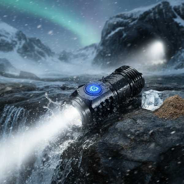 Luminix® Mini Linterna Táctica con 3 Luces Super Potentes